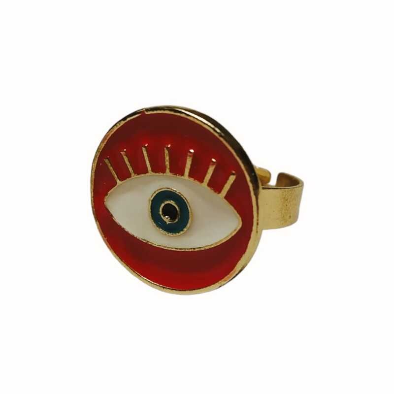 ANILLO OJO TURCO ROJO