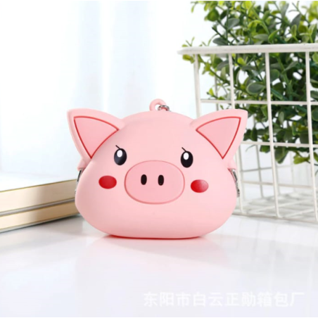 MONEDERO SILICONADO_CERDITO KAWAII